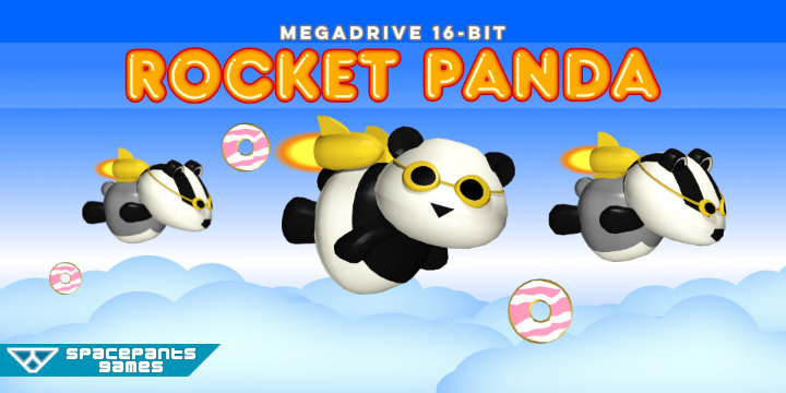 Rocket Panda and Rocket Badgers flying above the clouds